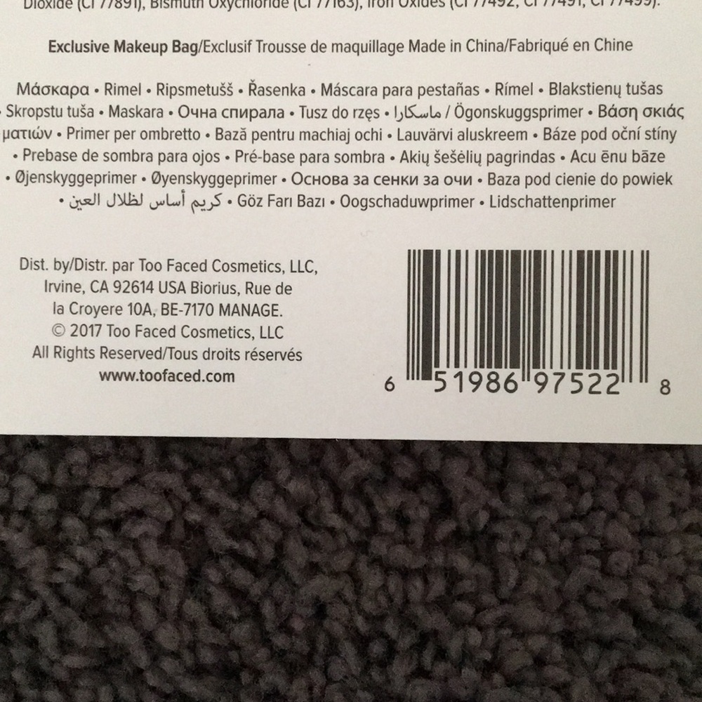 Exclusive rainbow Too Faced makeup bag - Picture 3 of 3